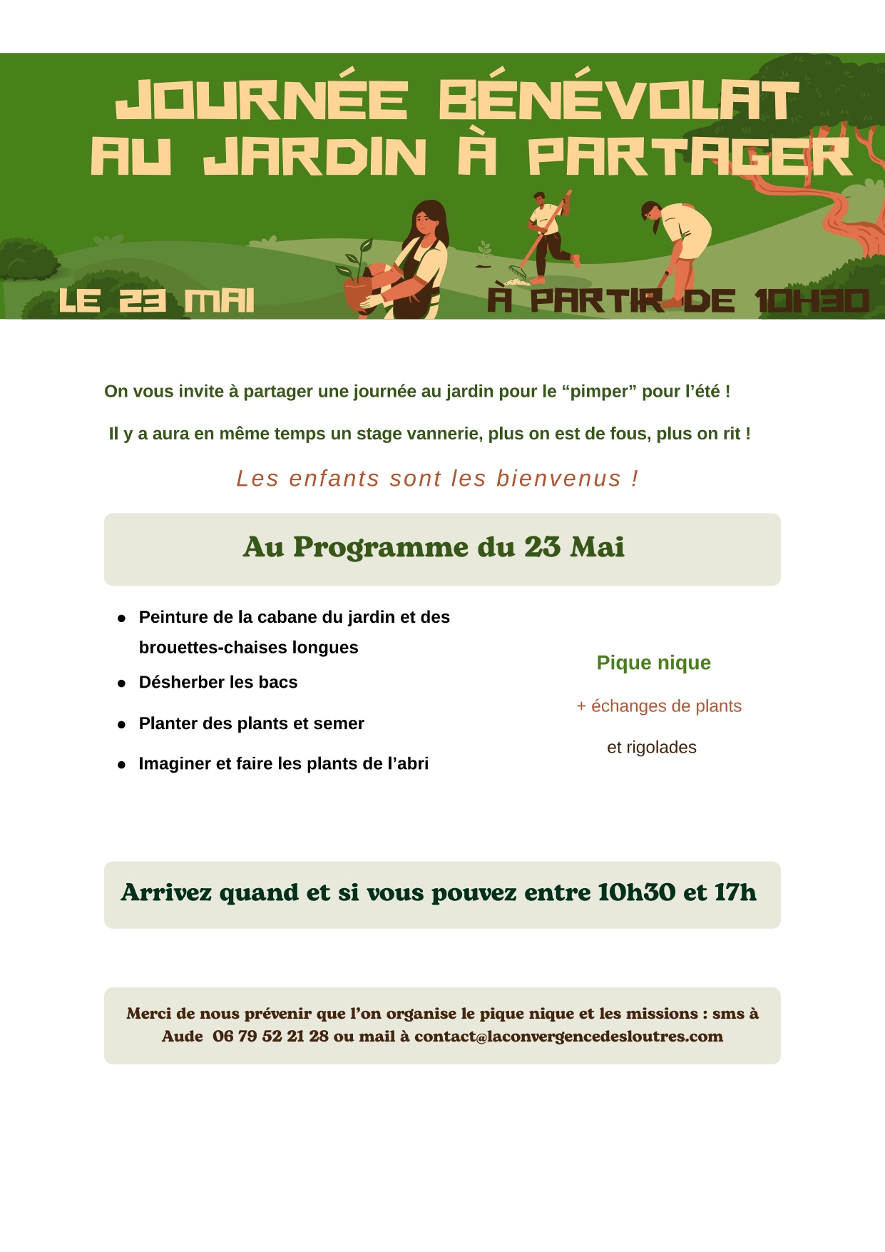 Journée Bénévolat au jardin