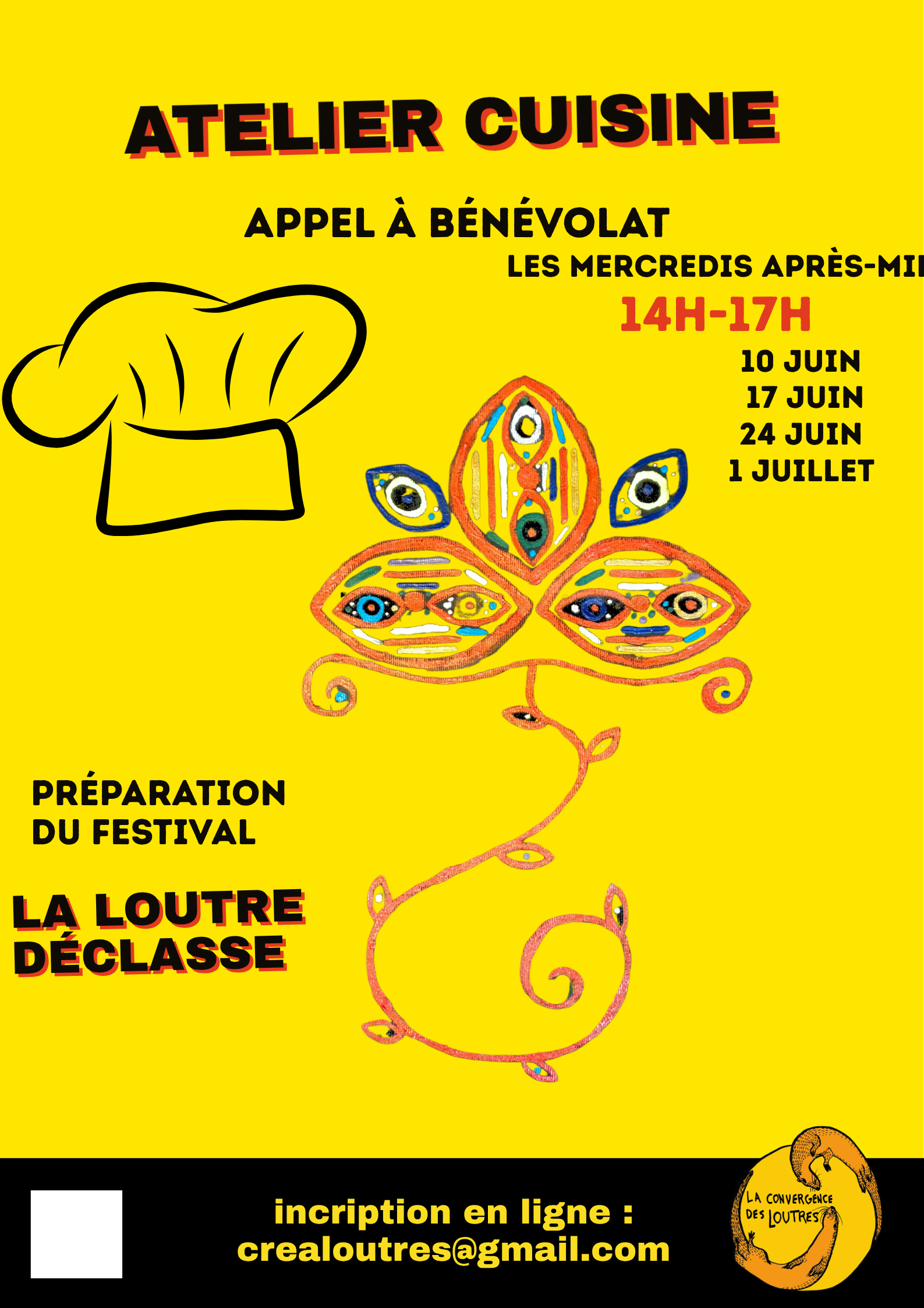 Atelier Cuisine préparation Festival La loutre déclasse